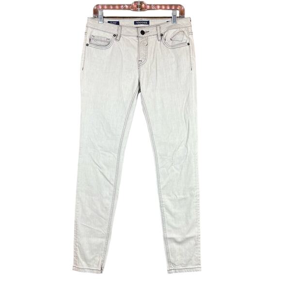 Vigoss Womens Jeans Light Gray The Jagger Super Skinny Stretch 29x31 - Picture 1 of 11